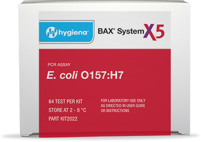 Ensayos de PCR BAX® System X5 para E. coli O157: H7