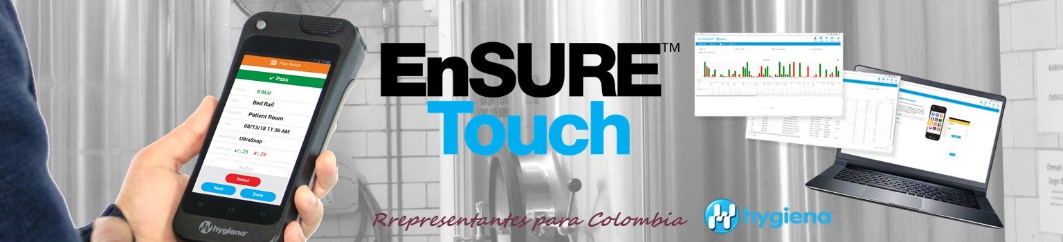 LUMINOMETRIA ENSURE TOUCH HYGIENA COLOMBIA MIURAS
