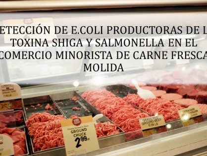 DETECCIÓN DE ESCHERICHIA COLI PRODUCTORAS DE LA TOXINA SHIGA (STEC) O157:H7, O26, O45, O103, O111, O121, O145 Y SALMONELLA EN EL COMERCIO MINORISTA DE CARNE FRESCA MOLIDA USANDO EL SISTEMA BAX – HYGIENA